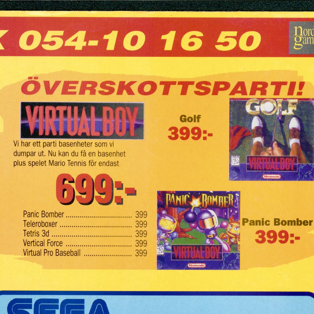 superplayarkiv's tweet photo. 1998, året då man kunde köpa en sprillans Virtual Boy med Mario Tennis för 699 kr. https://t.co/0LeNwbpmYT