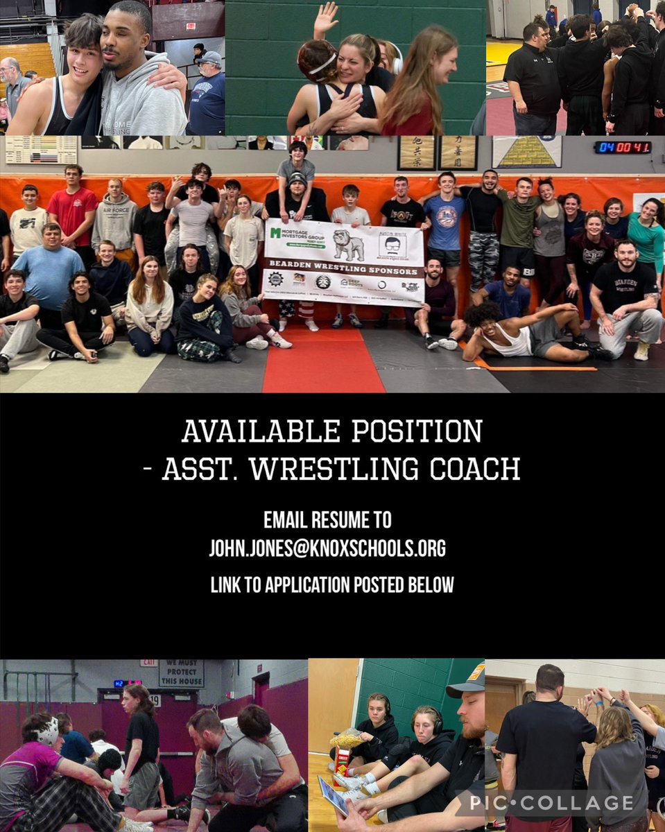 Bearden Wrestling (@bearden_wrestle) on Twitter photo Bearden High School Wrestling is seeking a hard working and committed assistant coach for the 2024-25 season. Please send your resume to John.Jones@knoxschools.org and apply to the link below (knox schools careers).
knoxschools.munisselfservice.com/ApplicantLogin… Bearden High School Wrestling is seeking a hard working and committed assistant coach for the 2024-25 season. Please send your resume to John.Jones@knoxschools.org and apply to the link below (knox schools careers).
knoxschools.munisselfservice.com/ApplicantLogin…