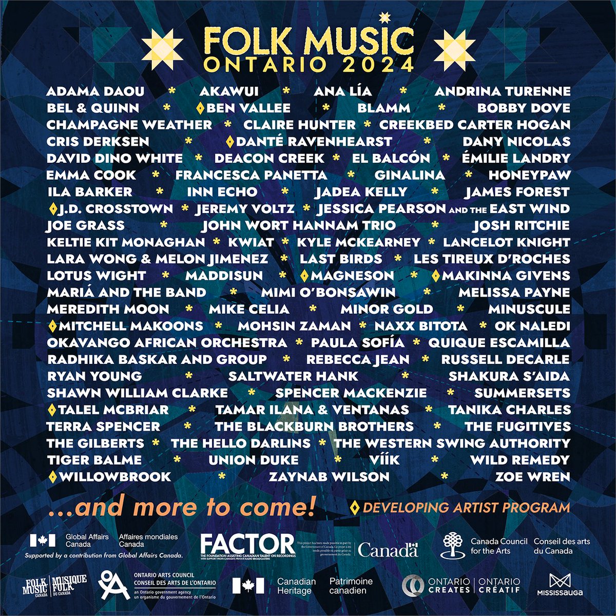 Zoë Wren (@zoewrenmusic) on Twitter photo I have more big news! Very excited to announce that I’ve been selected for an Official Showcase at the 2024 Folk Music Ontario <a href="/folkmusicon/">Folk Canada</a> ! See you October 3-6 in Mississauga, Ontario 🇨🇦
Full lineup: folkmusicontario.org/conference I have more big news! Very excited to announce that I’ve been selected for an Official Showcase at the 2024 Folk Music Ontario <a href="/folkmusicon/">Folk Canada</a> ! See you October 3-6 in Mississauga, Ontario 🇨🇦
Full lineup: folkmusicontario.org/conference