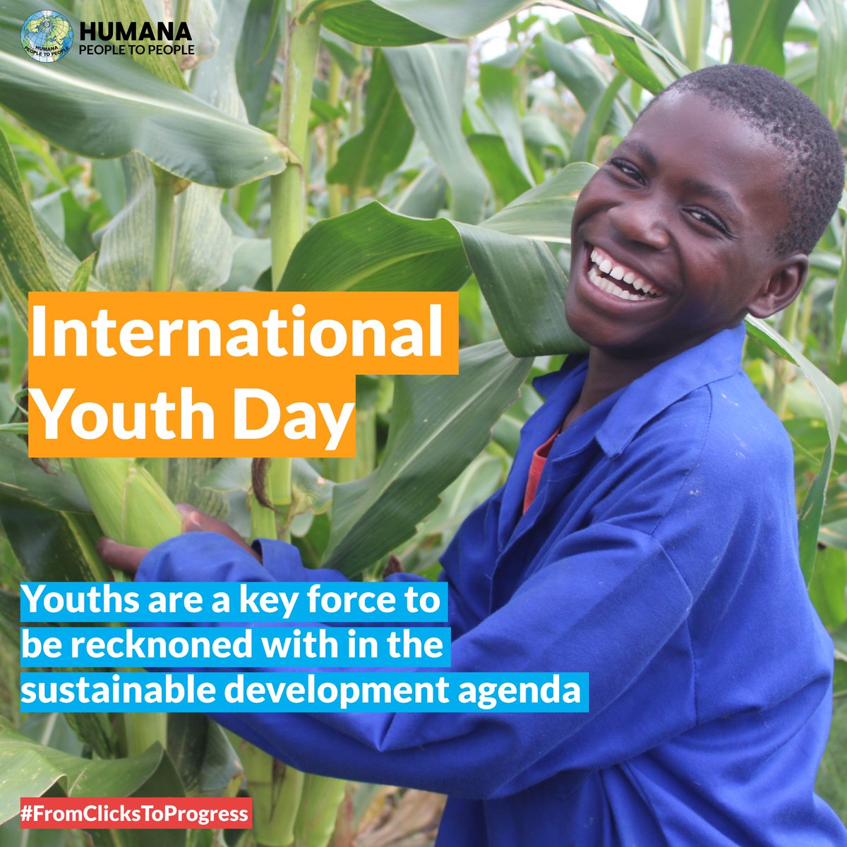 Humana_Bots's tweet photo. Investing in youth is a strategic necessity for achieving sustainable development. We need to harness youth’s energy, creativity and unique perspectives needed to bring about the transformative change communities need to thrive. #FromClicksToProgress #IYD2024 https://t.co/ldUNiZlHlZ
