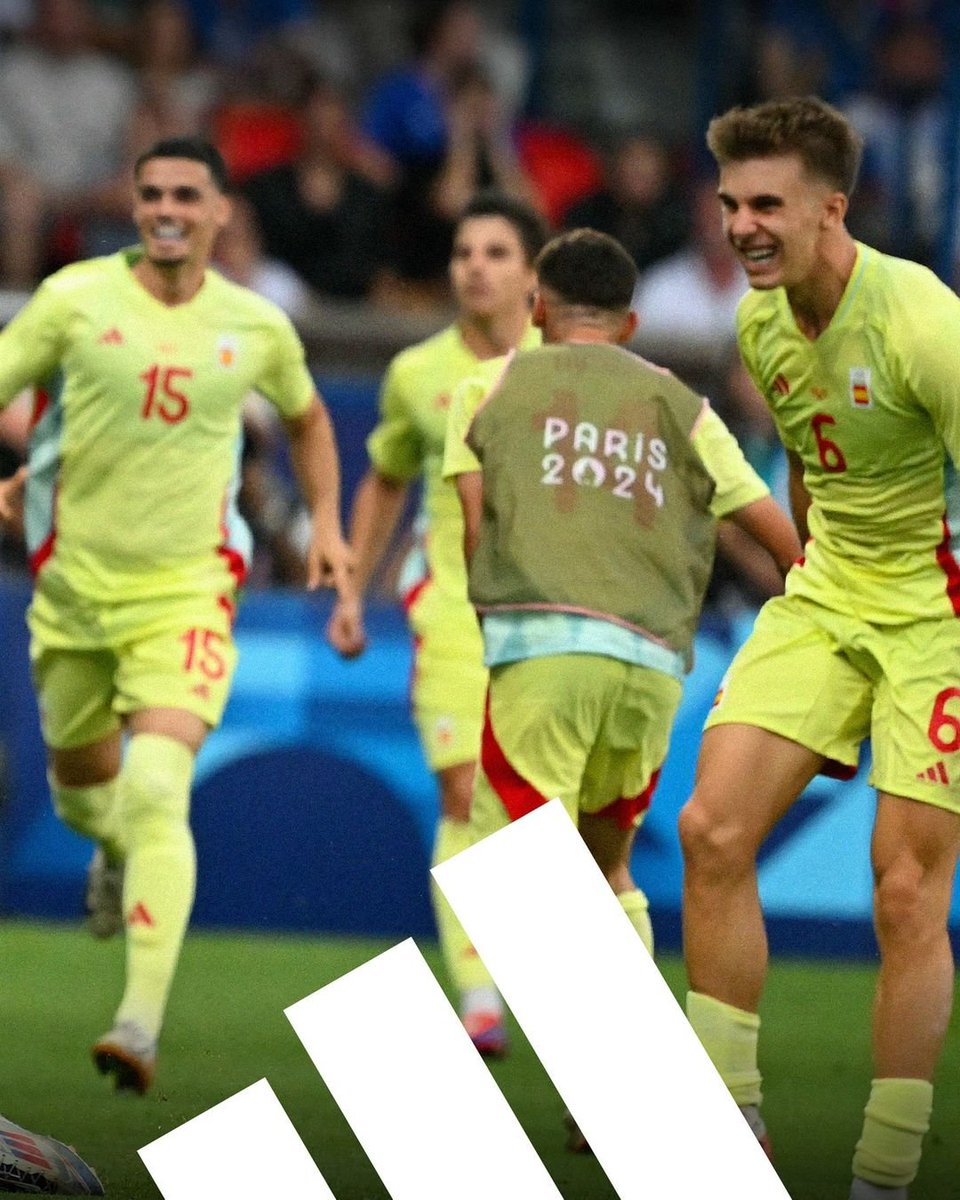 Adidasın fransa 2024 olimpiyatlarını kazanan ispanya milli takımı için yaptığı paylaşım.