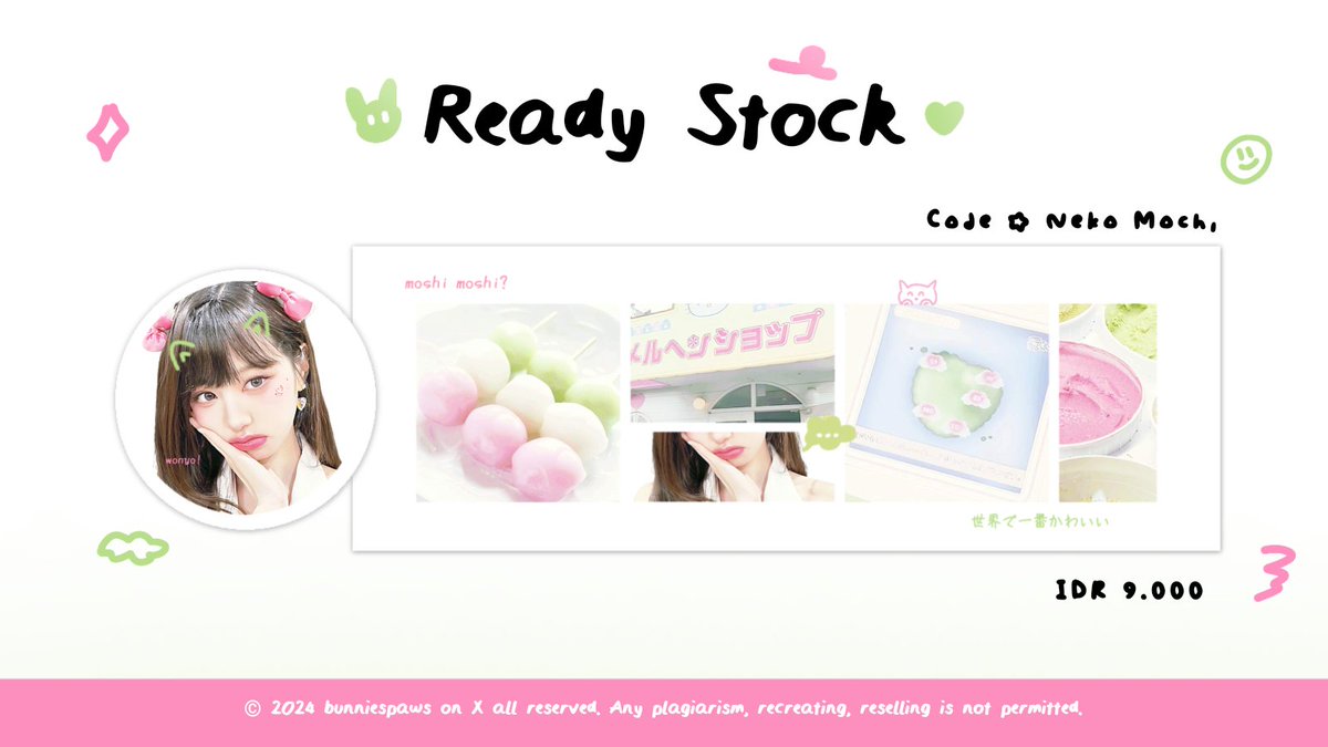 help repost? thank you. 🌅

こんにちは! aku bawa layout ready special wony edition yang bisa ditake sekarang. avail free re-text yap! price &amp; code bisa check ALT o____o 🌀🥢

#zonauang #zonaba
