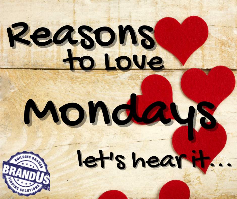 _BrandUs's tweet image. Let&apos;s start the week with a positive spin! Share your reason to love Monday in the comments and see if someone else shares your opinion! #Monday #startoftheweek #startitoffright #happymonday #lovemonday
