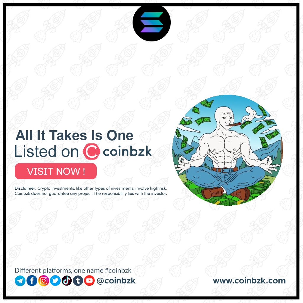 coinbzk's tweet photo. 📣 New Listing 📣

Coin : All It Takes Is One

Chain : SOL

Contract: HzKYfv2QtYCayF1SrQErqJ8fJoMejfx1giFoK158pump

View the project on coinbzk: ONE ( https://t.co/Y88UMC1vCs )

@one_on_sol

#coinbzk #ONE #GEM #SOL https://t.co/4lurcbaC9F