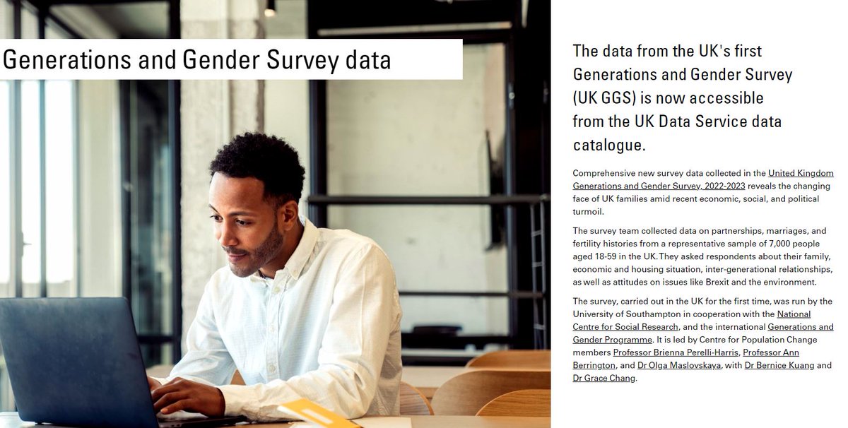 CPC (@cpcpopulation) on Twitter photo 📋Did you know the data from the UK's first Generations and Gender Survey (UK GGS) is now accessible from the <a href="/UKDataService/">UKDataService</a> data catalogue?
Find out more in the latest #ChangingPopulations (page 10) and watch the video explainer 👇👇
▶️sway.cloud.microsoft/AyCF7IuIBXp1mX… 📋Did you know the data from the UK's first Generations and Gender Survey (UK GGS) is now accessible from the <a href="/UKDataService/">UKDataService</a> data catalogue?
Find out more in the latest #ChangingPopulations (page 10) and watch the video explainer 👇👇
▶️sway.cloud.microsoft/AyCF7IuIBXp1mX…