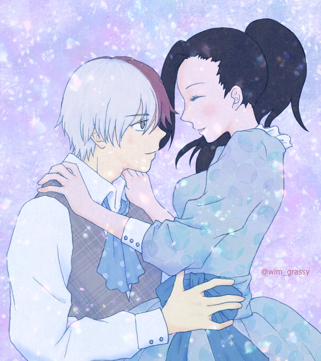 轟焦凍 ,八百万百 「個人的お気に入り轟百あつめた#todomomo 」|井堂すえのイラスト