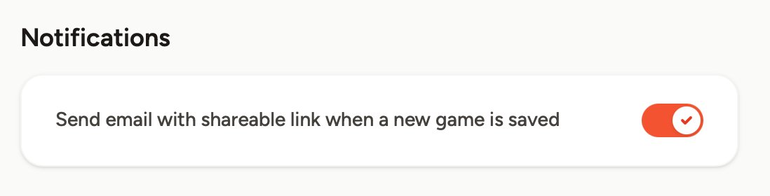 Feature update — By default, when you save a game in ChessDrop, we send you a confirmation email that includes the link to the publicly shareable version of the game. You can now disable those emails if you wish.