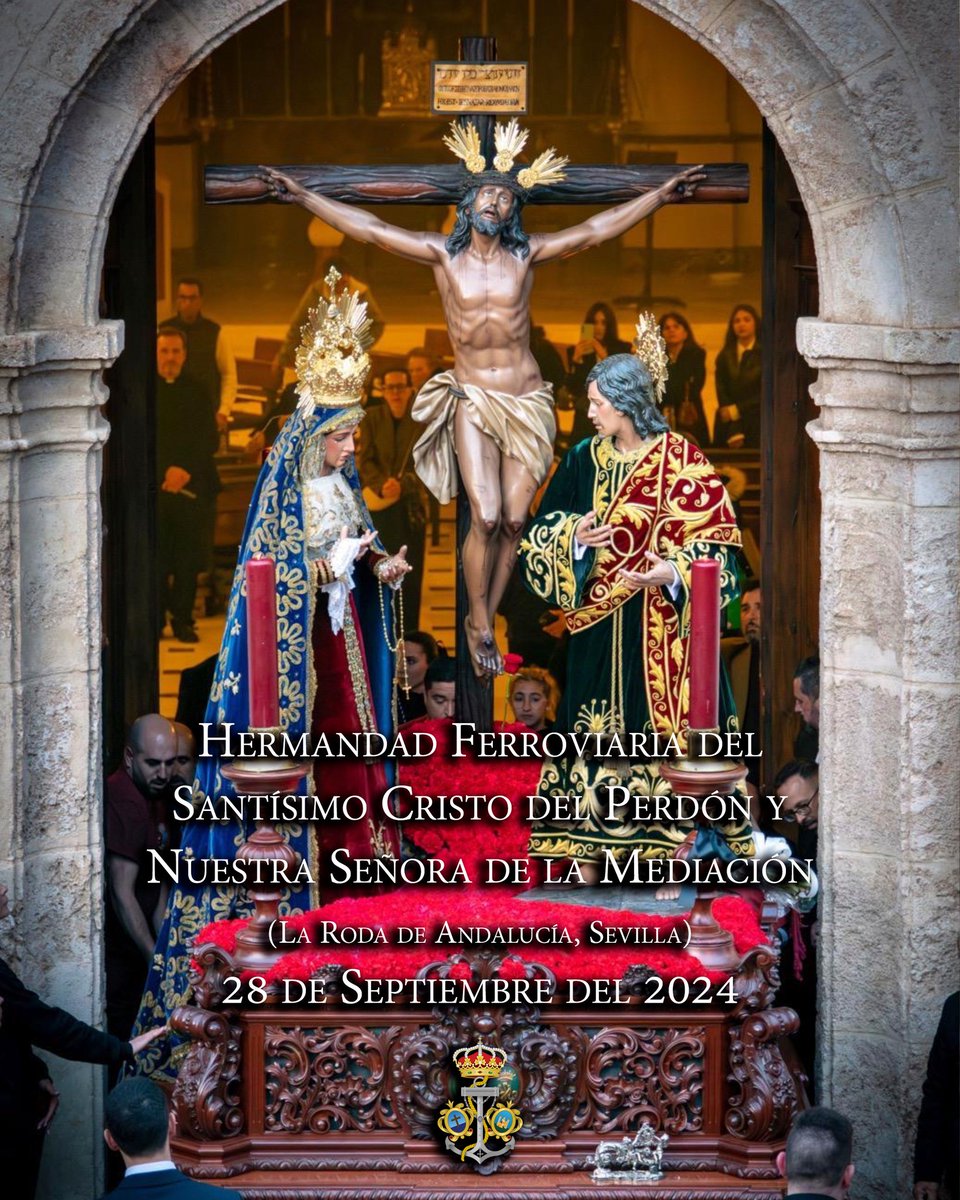 LA RODA DE ANDALUCÍA : <a href="/HdadFerroRoda/">Hdad. Ferroviarios La Roda de Andalucía</a> 🥁🎺

La Hermandad de los Ferroviarios anuncia el acompañamiento musical que llevará el Santísimo Cristo del Perdón y Nuestra Señora de la Mediación el próximo 28 de septiembre y será <a href="/RosariodeCadiz/">Rosario de Cádiz</a> 

#LaRodaDeAndalucía