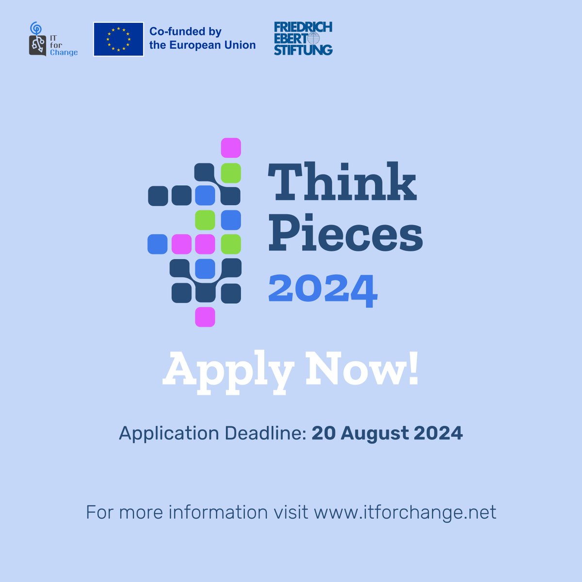 🧐Have you sent us a proposal for a Thinkpiece yet?

🔎Quick Overview:
Eligibility: We invite well-established, mid- to senior-career scholars and researchers who identify as women and have a proven track record of publishing on the digital economy and gender to apply.