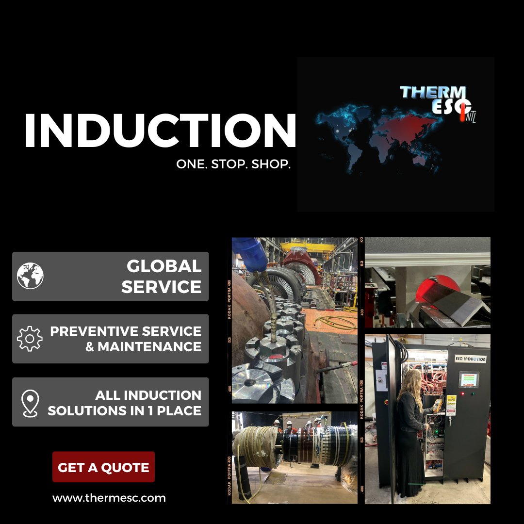 thermESC_intl's tweet image. Discover ThermESC: Your Ultimate Hub for All Induction Solutions. From preventive maintenance to global service, we are your one-stop shop for induction heaters and related accessories. 

Get a quote today! 🔧🌍

#InductionSolutions #GlobalService