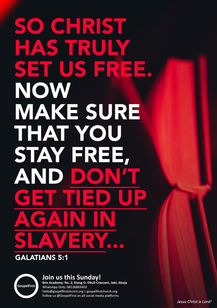 signupchurch's tweet image. So Christ has truly set us FREE! 

#GospelFirst