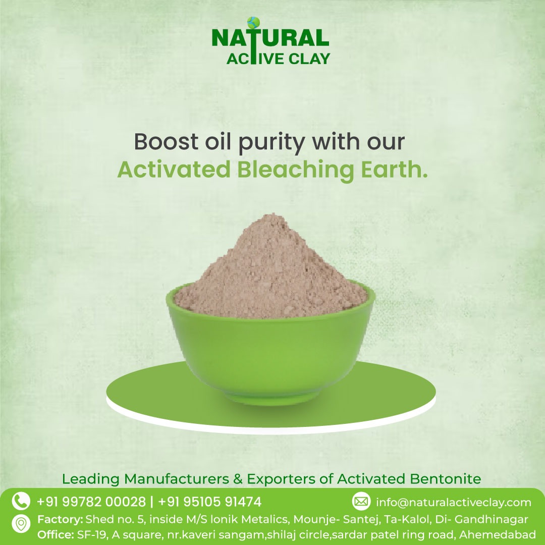 naturalclayllp's tweet image. Elevate your oil purity with our premium Activated Bleaching Earth. Leading industry experts. Contact us today! 

Contact Us:
📞 +91 9978200028
📞 +91 9510591474
🌐naturalactiveclay.com

#ActivatedBleachingEarth #OilPurification #IndustryLeaders #QualityProducts