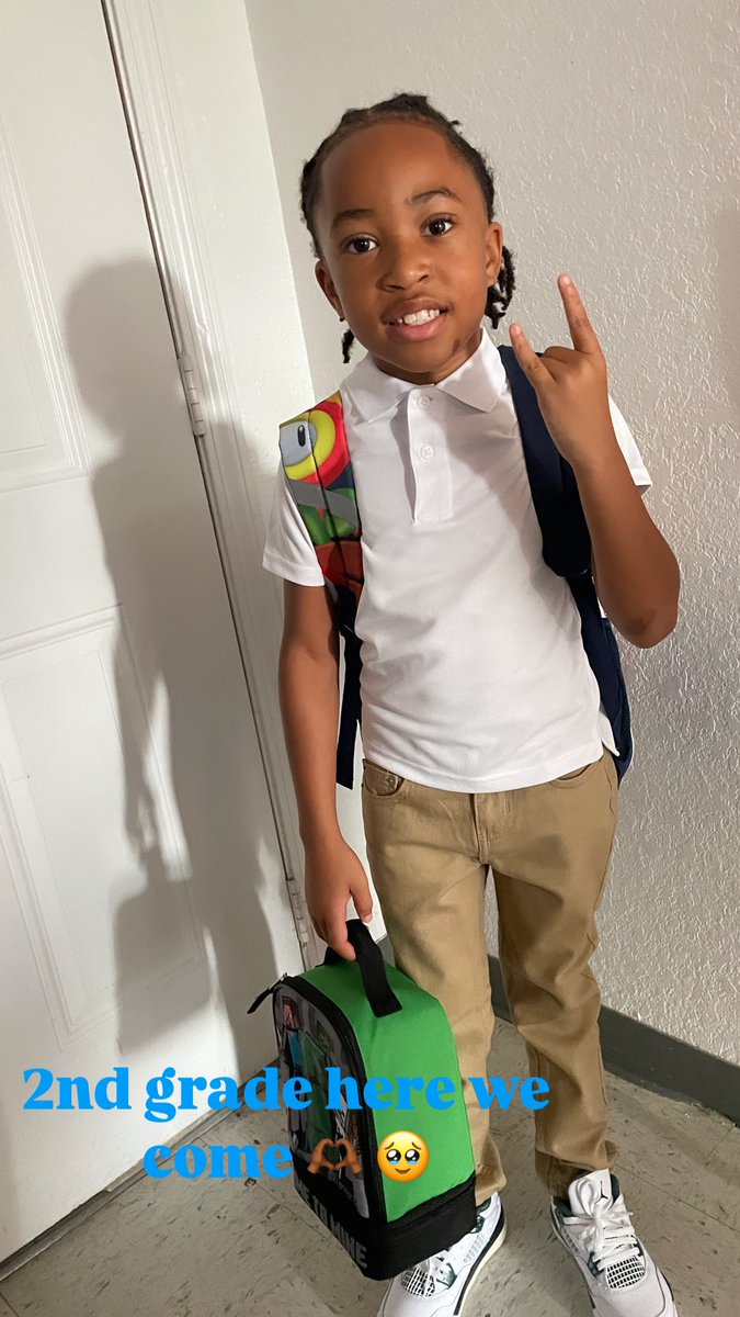 therealkutt's tweet image. my baby my whole lil heart 🥹🫶🏾 #2ndGrader
