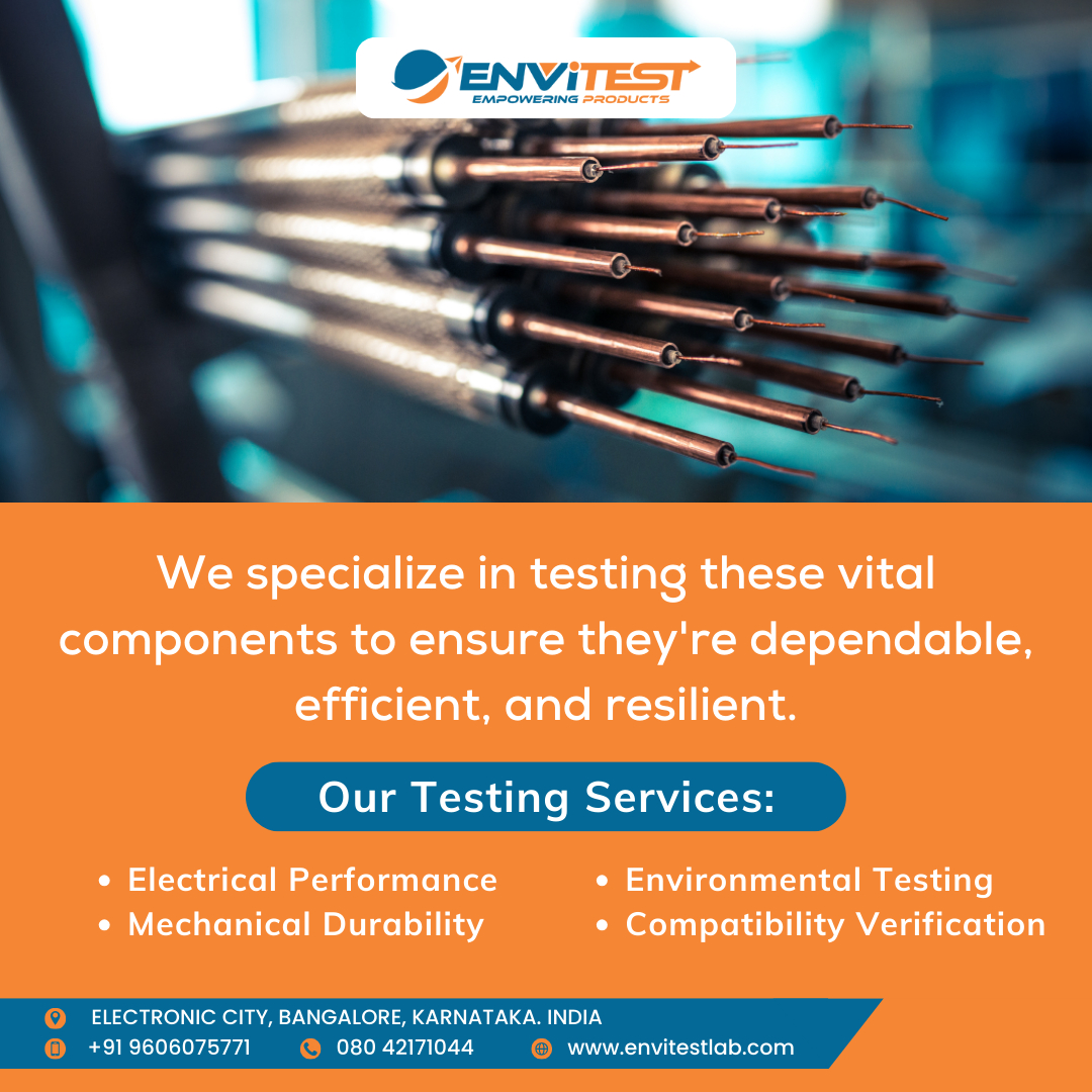 envitestlab's tweet image. Discover more about how Envitest Lab ensures your connectors meet the highest standards of performance and safety!

For more info visit: envitestlab.com

#ElectricalConnectors #PerformanceTesting #MechanicalDurability #EnvitestLab