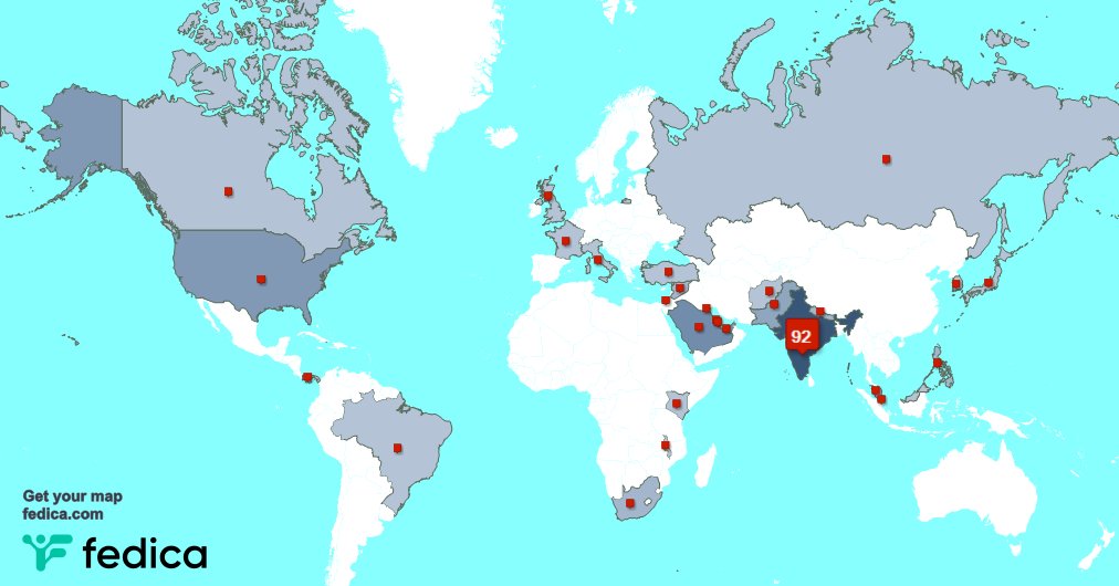 Special thank you to my 3 new followers from India last week. fedica.com/!shahbaazk39