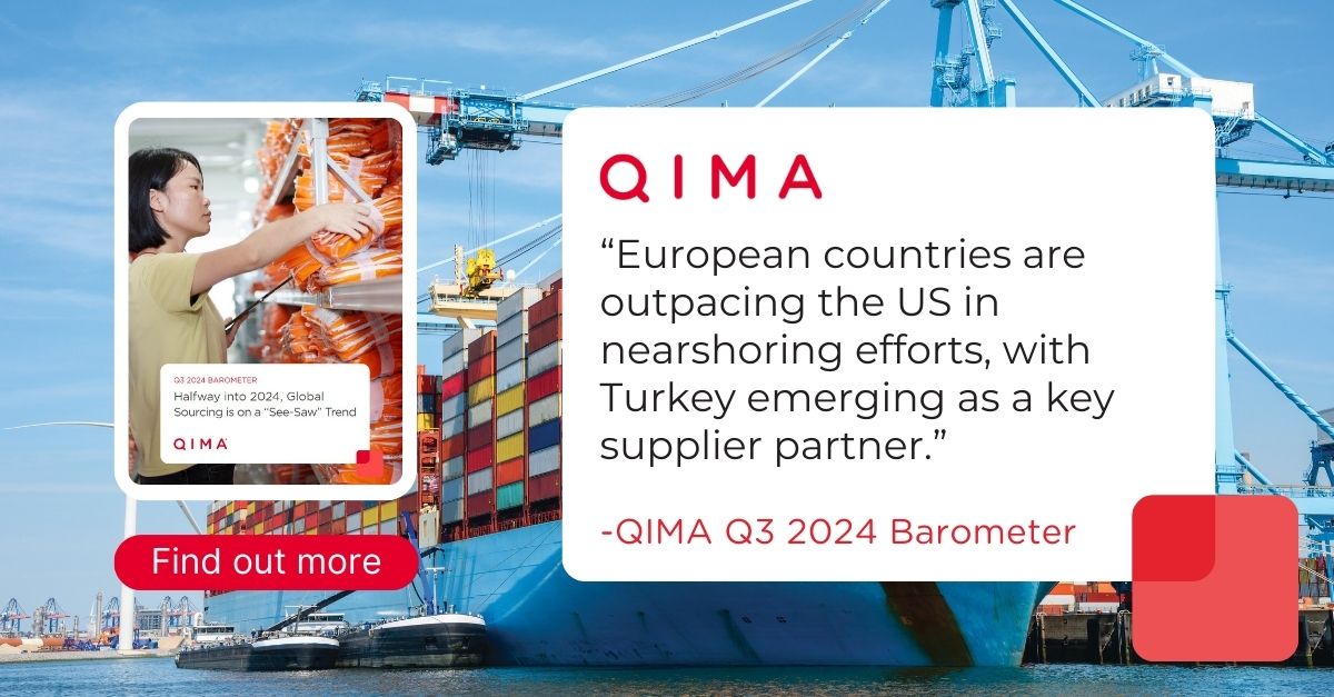 qimagroup's tweet image. Inspection and audit demand from European buyers in Turkey saw a remarkable 27% YoY growth in Q2 2024.

📘 Find out more in our latest barometer report!
🔗ow.ly/OXHs50SVuR9

#nearshoring #europesupplychain #turkeymanufacturing #QIMAreport 🌐