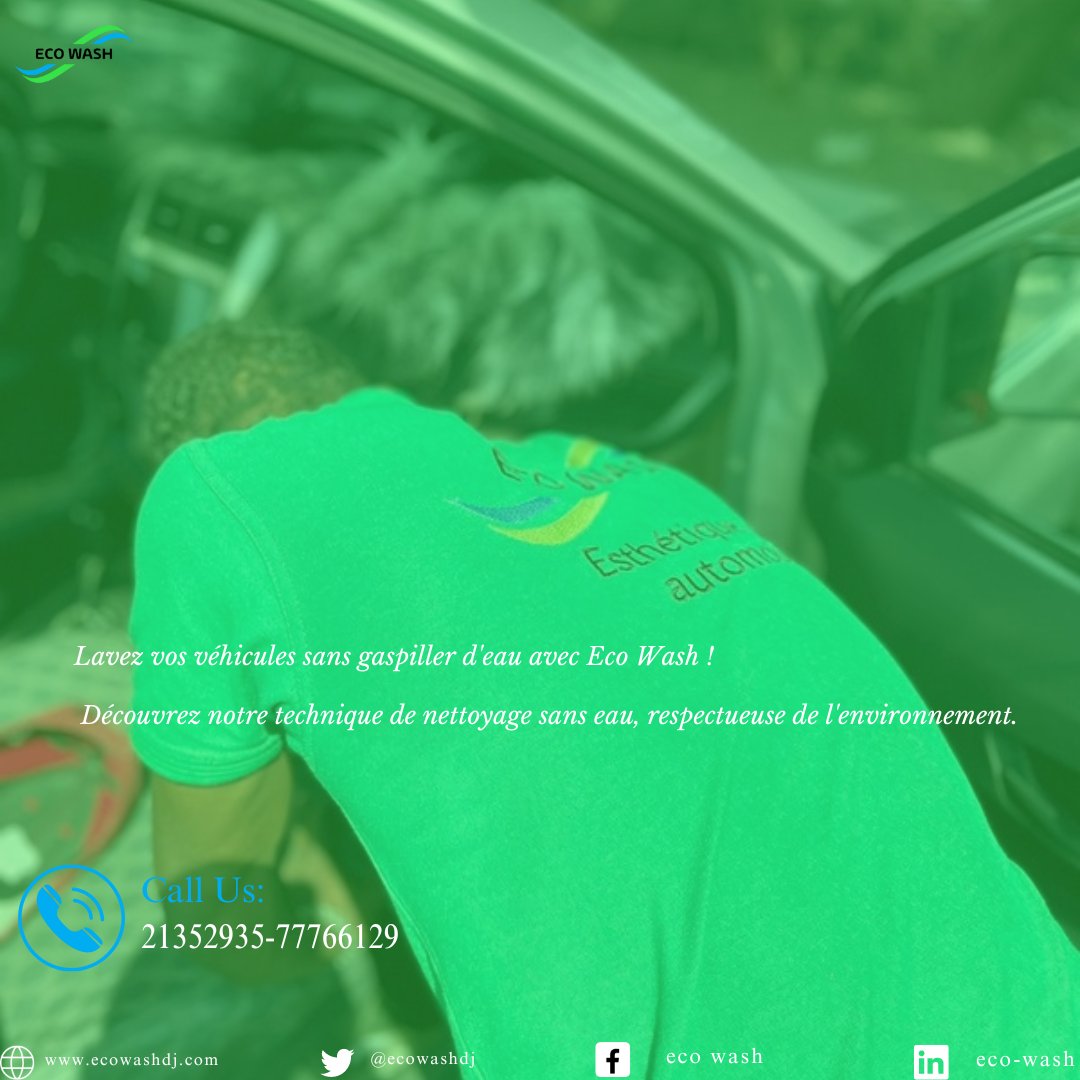 ecowashdj's tweet photo. Lavez vos véhicules sans gaspiller d'eau avec @ecowashdj !
Découvrez notre technique de nettoyage sans eau, respectueuse de l'environnement. 

#EcoFriendly #EcoWash https://t.co/AwhTcYKluL