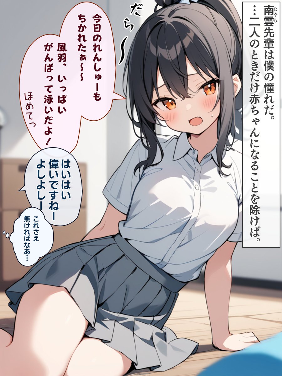 全校生徒憧れの先輩が二人きりになると赤ちゃんみたいに甘えてくる話。2 (2/3) 