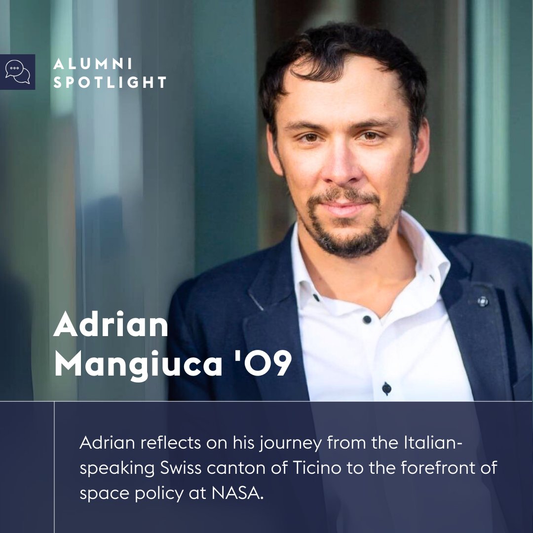 Adrian Mangiuca '09 reflects on his #journey from the Italian-speaking #Swiss canton of #Ticino to the forefront of space policy at #NASA. He shares the impact of his #Franklin #experience and offers #insights for current and future students 👉 fus.edu/news-events/ne…