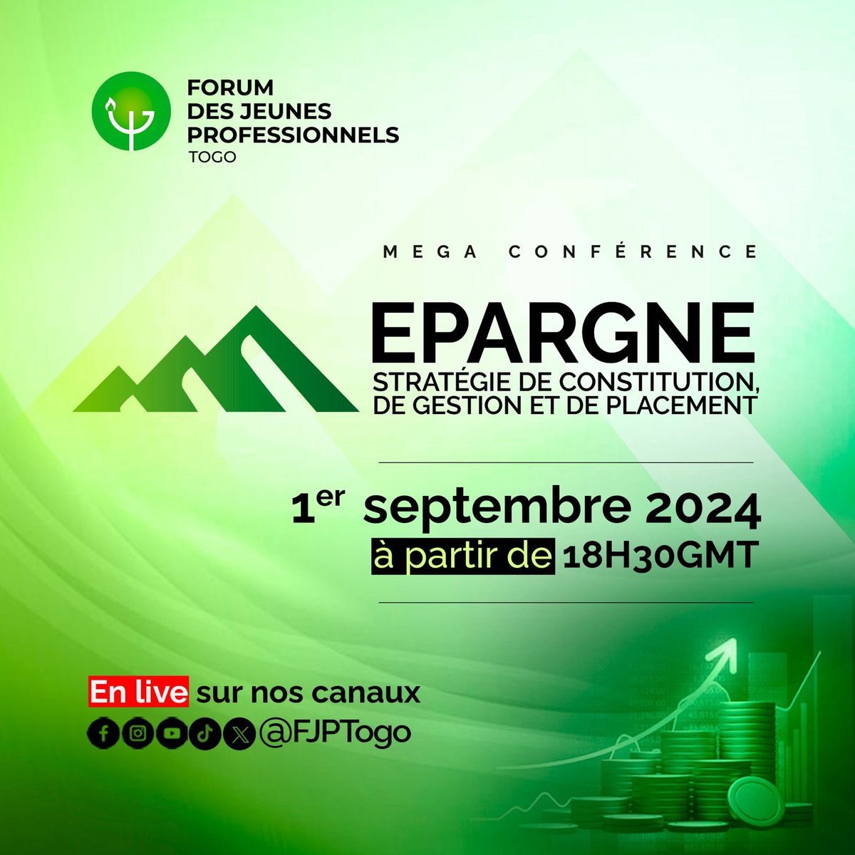 FJPTogo's tweet image. Où va votre argent ?

Une très bonne manière de prendre le contrôle de nos finances est de découvrir où va notre argent.

Le FJP-TOGO vous donne rendez-vous à une méga conférence 

Save the date !

#MégaConférence #ÉducationFinancière #Epargne #Rtappréciés