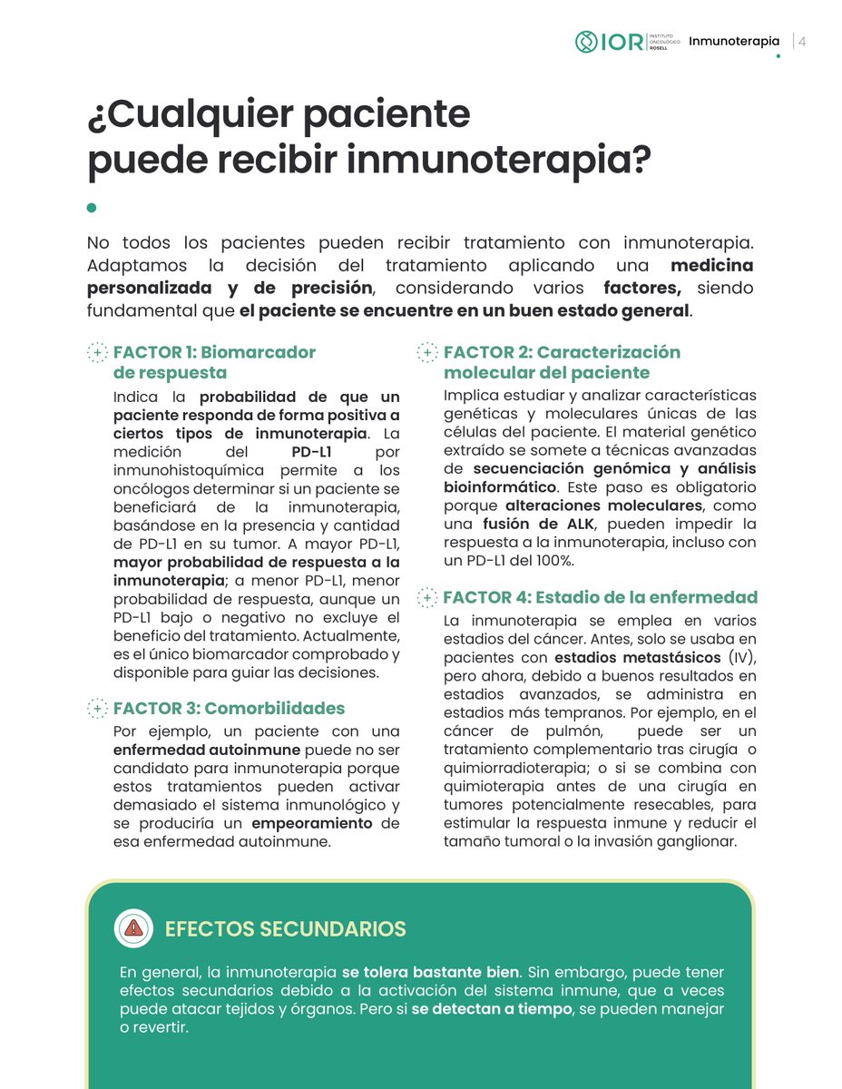 ¿Qué es la #inmunoterapia y por qué está cobrando cada vez más fuerza en la lucha contra el cáncer?

👩‍⚕️ La Dra. Roxana Reyes, oncóloga médica de la Unidad de Tumores Torácicos de #IOR, nos cuenta cómo funciona este tratamiento, en qué casos se administra, y mucho más.

HILO ⬇️🧵