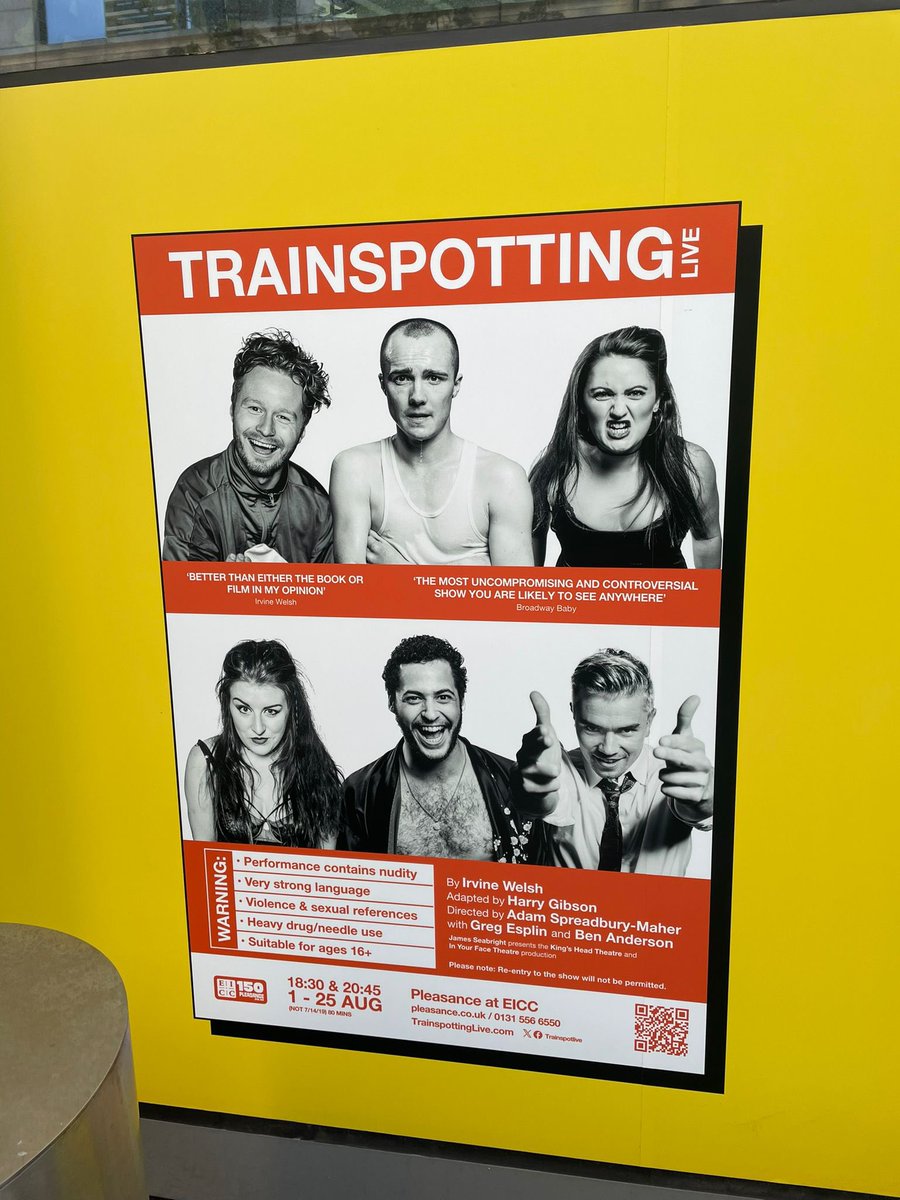 Trainspotting - Two words: Terrifyingly brilliant! 🚽

<a href="/TrainspotLive/">Trainspotting Live</a>