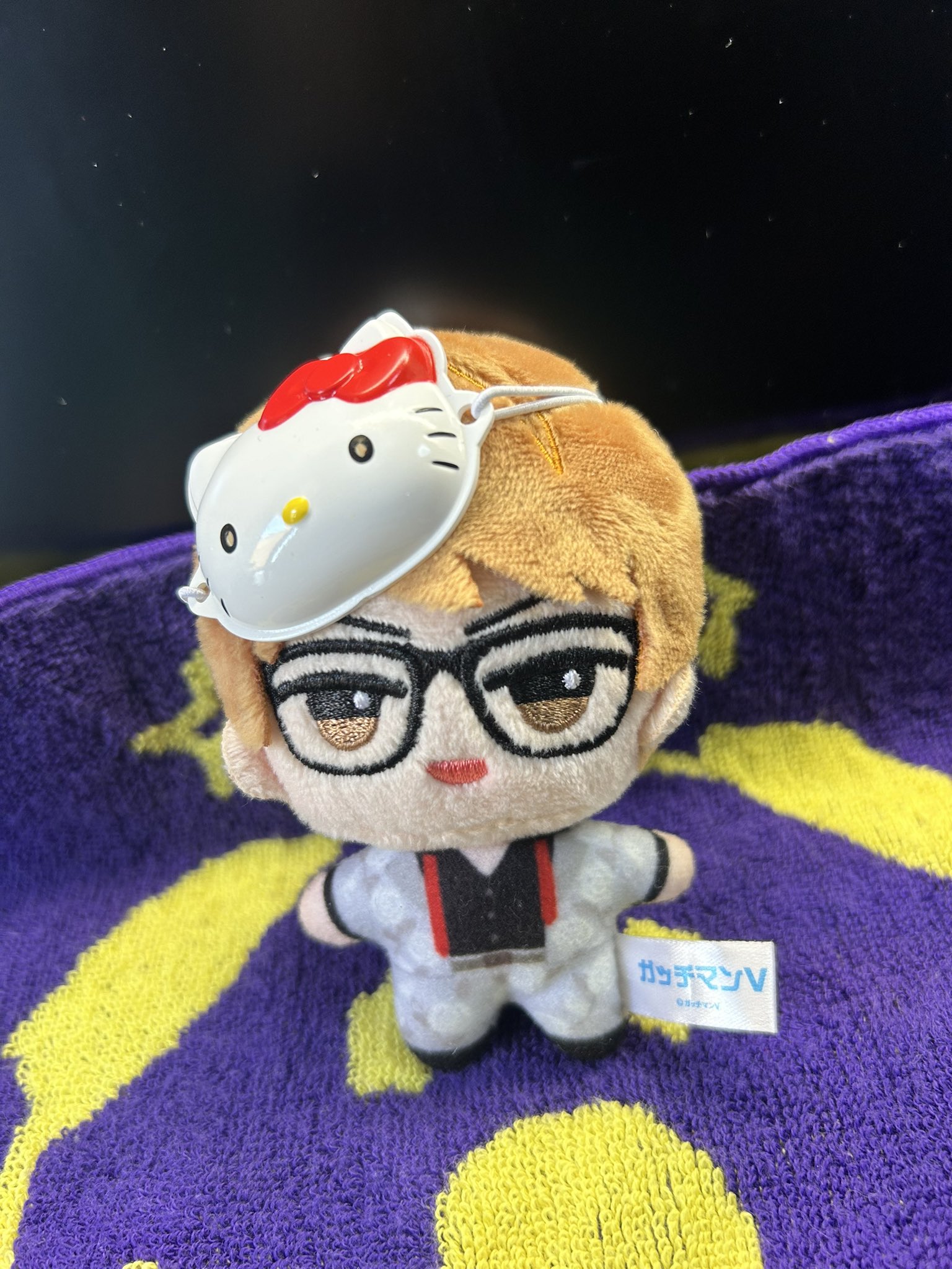 バーシック君　メロンリリちゃん　キーホルダー　メロンの被り物付き　お顔厳選 ポロンちゃん】おしよび！アクリルキーホルダー | キャラfab