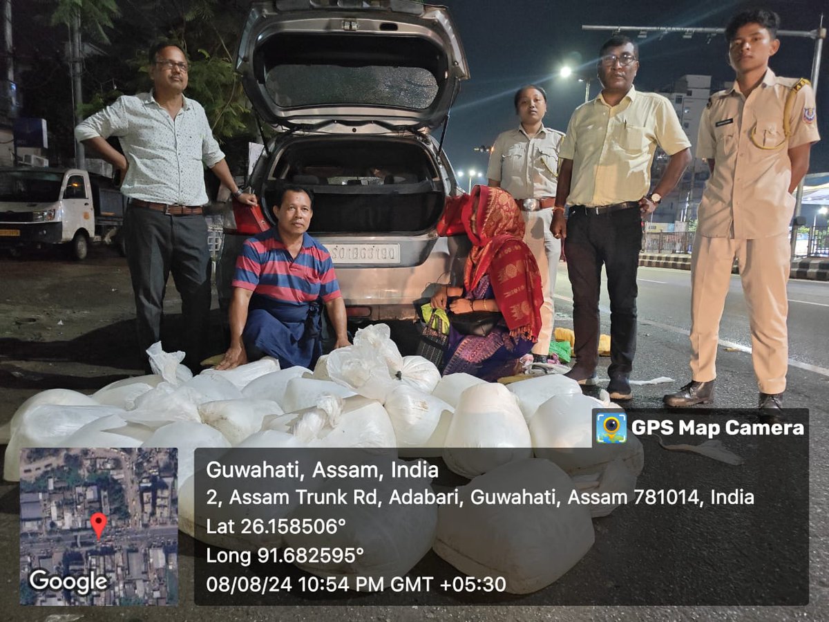 A team from Kamrup (M) Excise intercepted and seized a vehicle carrying 350 litres (approx) of  illicitly distilled liquor at around 9 pm on 8th August, 2024.

#IllegalLiquorFreeAssam