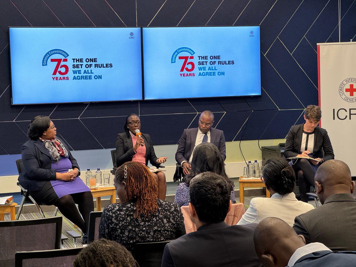 ICRC_Nairobi's tweet photo. "Kenya through the defence forces have trained their soldiers to know the basics of war so that all parties understand what they are supposed to and not do in any conflict" - Mercy Afandi - Secretariat, @AGOfficeKenya

#GC75 #GenevaCoventions https://t.co/tbNo027jyF