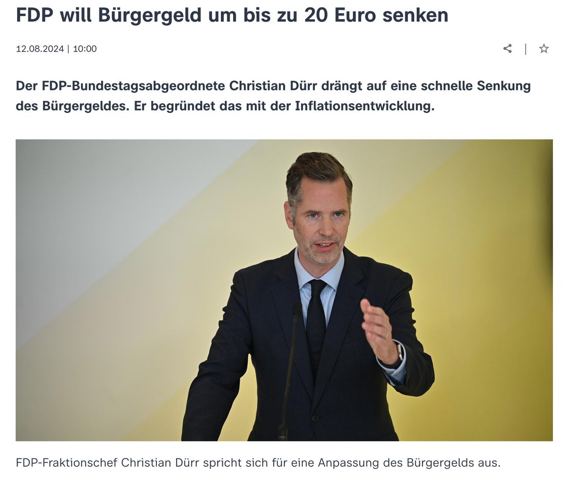 Fahr zur Hölle, FDP! Das #Bürgergeld wurde nicht zu hoch berechnet. Die Regelsatz relevanten Posten sind besonders stark von der Inflation betroffen, daher macht das alles durchaus Sinn. Zumal das Bürgergeld ohnehin mit statistischen Tricks klein gerechnet wird.