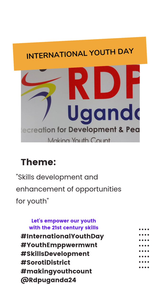 Recreation for Development and Peace,RDP Uganda tweet media