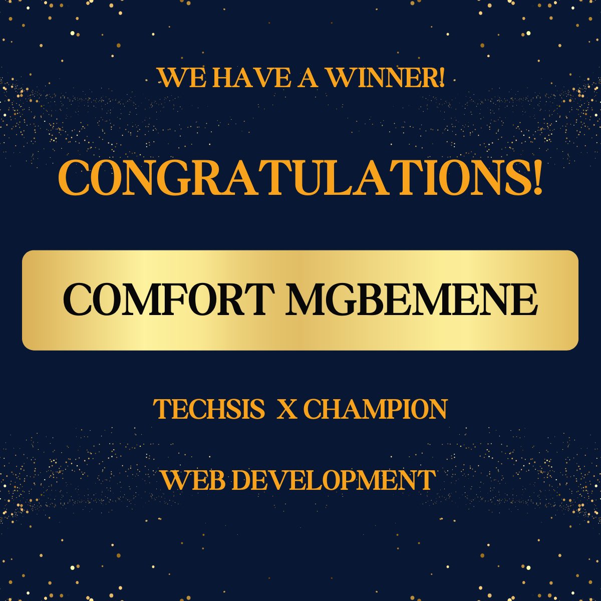 GetBundi's tweet photo. We have our winners!
#Getbundi #Techsis24 https://t.co/KupXGnqgNy