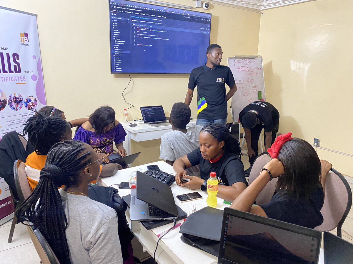 newDeal23's tweet photo. #WMAHackKmerYaounde may be over but there’s quite a bright future ahead for our participants. 

Many thanks to:
@RebaseCodeCamp 
@3ch310n 
@wikimediaigbo
@mr_gastonche 
@salahkimmie and the over 20 participants who made this happen. https://t.co/u9esDWl13C