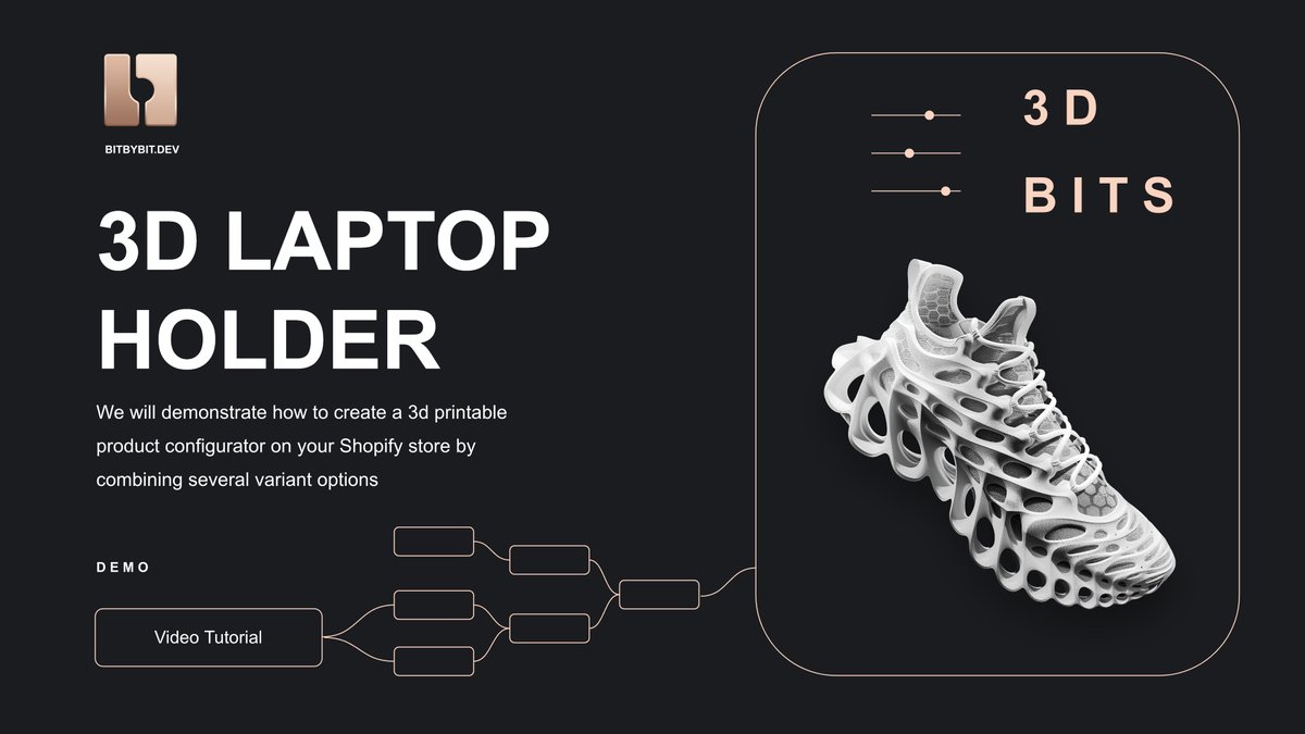 bitbybit_dev's tweet photo. π In this tutorial, you'll learn how to add a 3D printable laptop holder to your Shopify store using the 3D Bits app.
https://t.co/NnSDHw1r76
#shopify #3dbits #app #cad #opencascade #babylonjs #3dp #products #webshop #ecommerce #parametric #design #gamedev #sales #indiedev https://t.co/FaG5y6rKJh