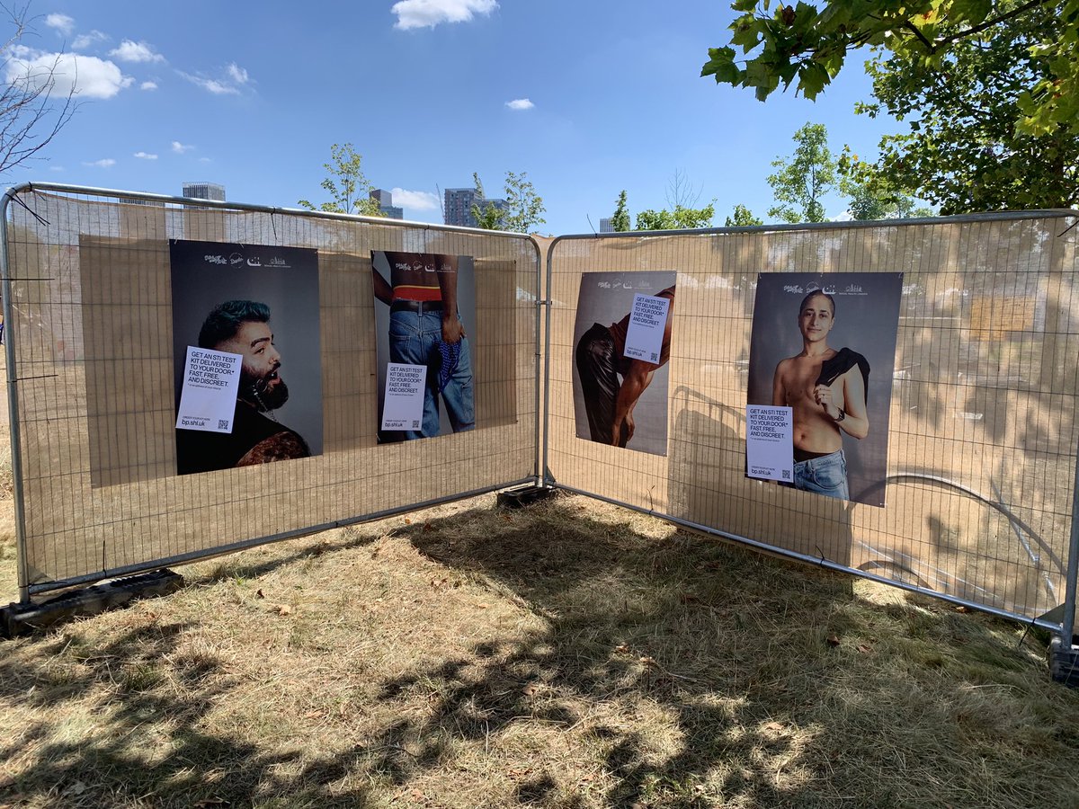 TheLoveTankCIC's tweet photo. A busy day at @ukblackpride yesterday. 

Hundreds of MPOX and HPV vaccinations delivered with @AllEastNHS &amp; @NHSHomerton 

Urinal take-over with @SHLdotUK so folx can scan-as-they-pee &amp; order an SHL STI kit to arrive this week - order at https://t.co/W16D95hEMr https://t.co/U4UwcMPZJa