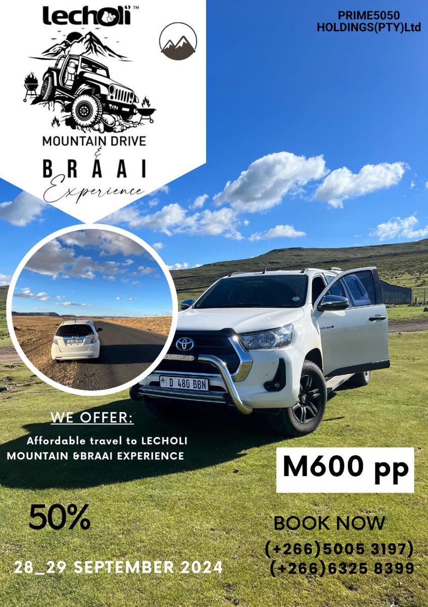 MohaleMoshoesh5's tweet image. Tickets Included 
Lets Braai 🥩🍖