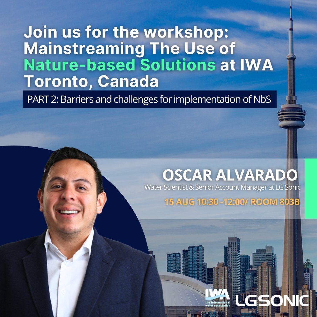 Join LG Sonic at <a href="/IWAHQ/">International Water Association</a>, Toronto for two engaging workshops led by Oscar Alvarado on — Mainstreaming The Use of Nature-based Solutions in Water Management.

#Innovation #Waterindustry #Watermanagement #WaterTreatment #InnovativeTech #Sustainable #IWA2024 #WorldWaterCongress2024