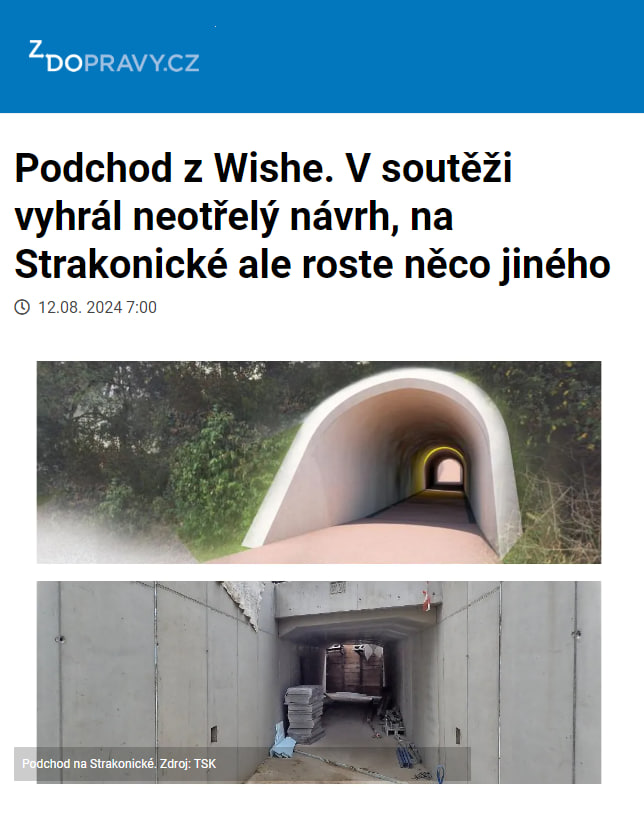 Adam Scheinherr (@adam_scheinherr) on Twitter photo Padesátka i nebezpečný přechod na Strakonické mě štvaly. Tak jsme s týmem připravili architektonickou soutěž a v mašličkách předali projekt mému nástupci <a href="/ZdenekHrib/">Zdeněk Hřib</a>. Ten se mu ale nevěnoval a i přes mou interpelaci si jeho podobu nepohlídal. 🤷♂️ A tak z podchodu, který by chodci Padesátka i nebezpečný přechod na Strakonické mě štvaly. Tak jsme s týmem připravili architektonickou soutěž a v mašličkách předali projekt mému nástupci <a href="/ZdenekHrib/">Zdeněk Hřib</a>. Ten se mu ale nevěnoval a i přes mou interpelaci si jeho podobu nepohlídal. 🤷♂️ A tak z podchodu, který by chodci