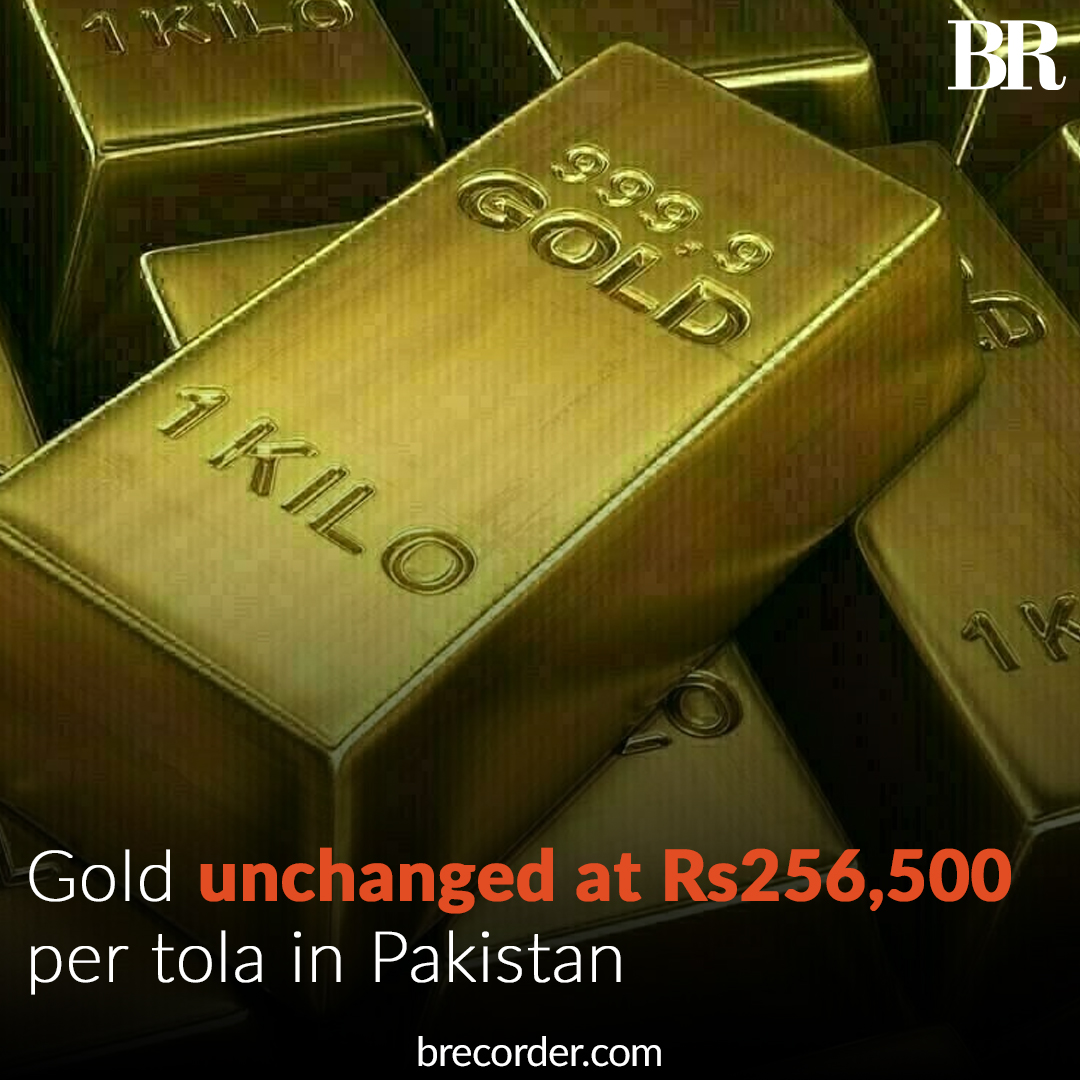 Gold prices in Pakistan remained stable on Monday, even as international  rates saw an increase. In the local market, the price of gold per tola held  steady at Rs256,500. Read more: https://t.co/jbH0YQpC75 #