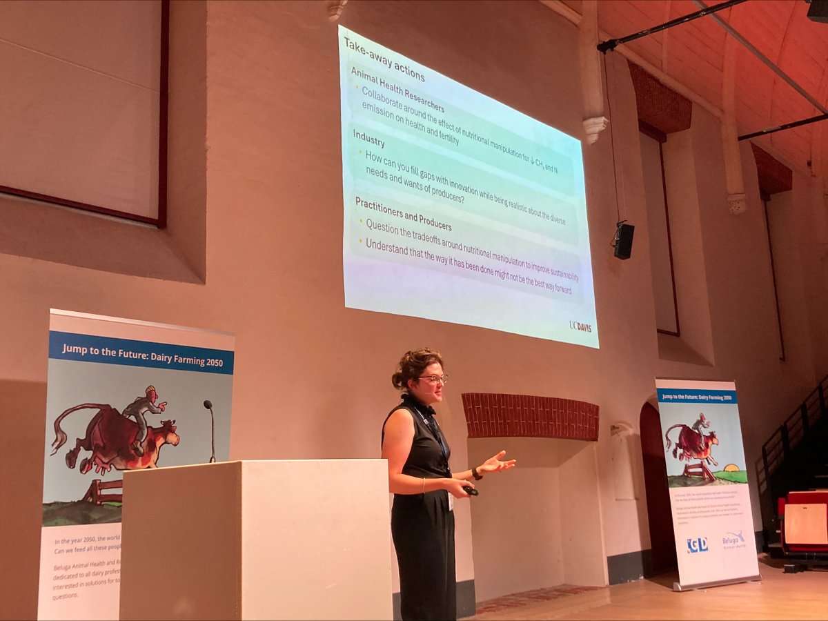 The future of dairy farming is intertwined with the need to reduce methane. Kelly Nichols from UC Davis explains at #Dairyjump2050 that there are powerful feed additives out there that help accomplish this mission. “But there are also important knowledge gaps of these products."