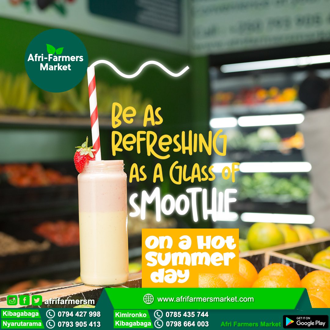 afrifarmersm's tweet photo. Cool off this summer heat with our fresh juices, smoothies, and fruit salads! Made from our farm-fresh fruits and veggies, they’re the perfect way to soothe your body and quench your thirst. Sip, savor, and stay refreshed!
#freshjuice #freshsmoothie #farmfresh #afrifarmersmarket https://t.co/rQTj4sFuHL
