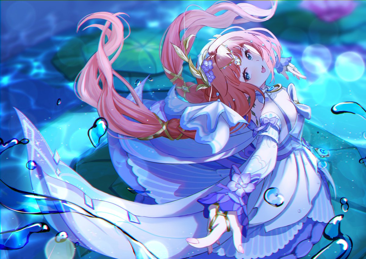 森の妖精꙳⋆ 🧚‍♀️ ˖ ࣪⊹
#Genshinfairytales #GenshinImpact #GIFanArtContest48 #Nilou