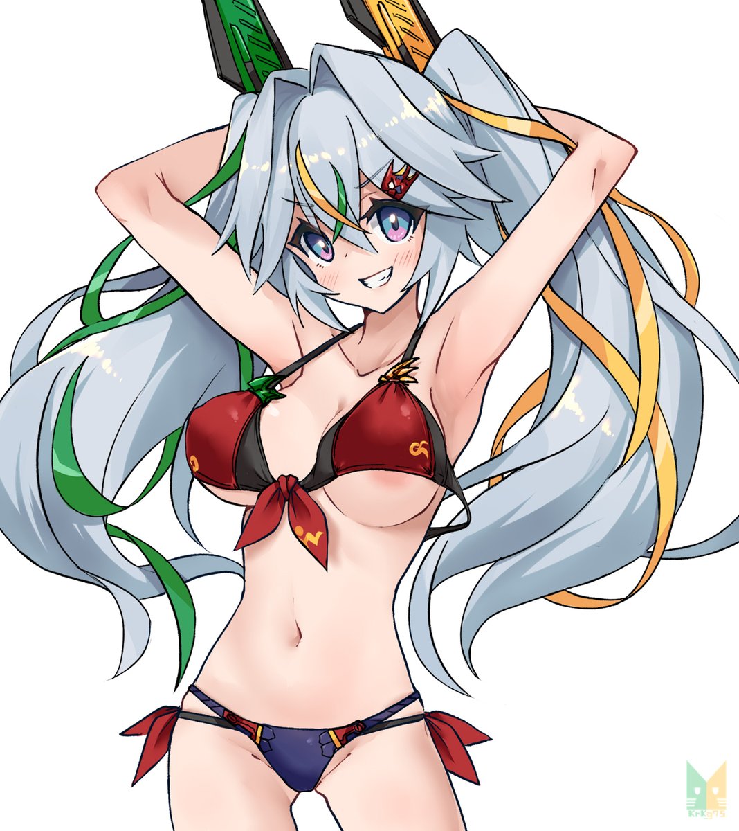 「夏差分」|黒影のイラスト