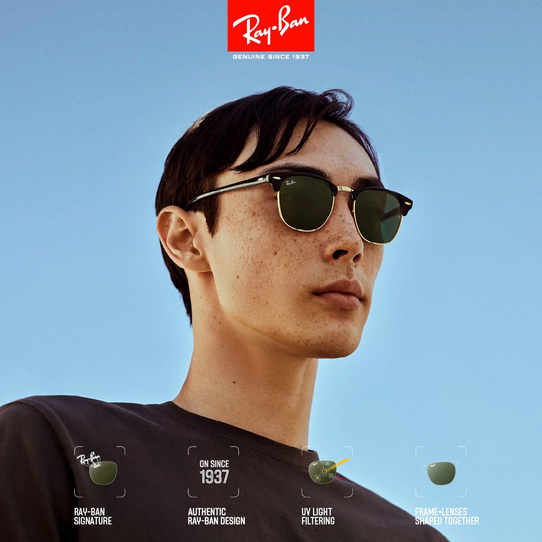 opticiansdirect's tweet photo. Keep things genuine - Don’t compromise on vision performance or style. Get your prescription lens in an original colour, with the iconic logo, available from Opticians Direct. #rayban #prescriptionlenses #sunglasses https://t.co/z07qwOoh60