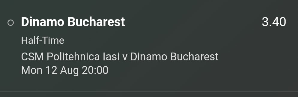 Prec1sely's tweet photo. 12 August

I'm on two bets today ⬇️

Jonkopings FT Win @ 2.10
Dinamo HT Win @ 3.40 

Good luck 👍 
#tips #tipster #football https://t.co/hQwKiebV7v