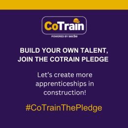 Join the movement to increase apprenticeships in the construction sector. 
Take the <a href="/JoinCoTrain/">CoTrain</a> Pledge, today and you will: 

Secure a skilled workforce for your projects
Gain recognition as a company addressing sector challenges
Join a community dedicated to positive change