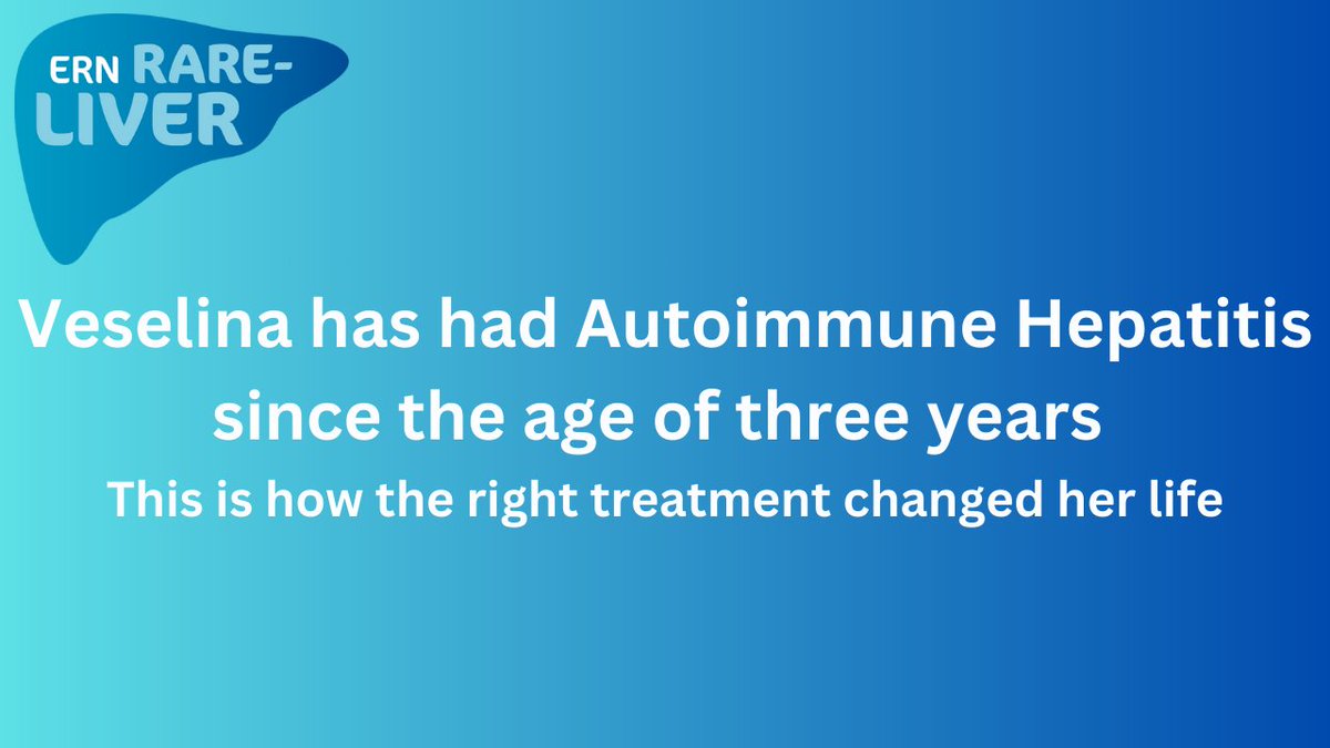The story of Veselina Solakova, who was diagnosed with #Autoimmune #Hepatitis at the age of 3 and came to seek an expert in Germany. Her and her father tell her story about how the right treatment changed her life📹: youtube.com/watch?v=QR5f60… 

#AIH #raredisease #ernrareliver #ern