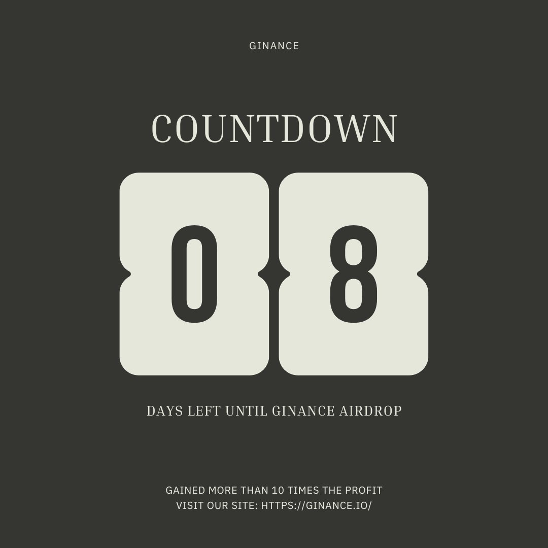 🚀 A New Milestone! 🚀

Ginance now has 102,482 users, with over 60,000 daily active addresses! 🎉 
Thanks to everyone's hard work, let's keep pushing forward! Only 8 days left until the airdrop! 🎁

Comment, retweet,  like! 
We will choose 5 winners, each receiving 5 USDT.