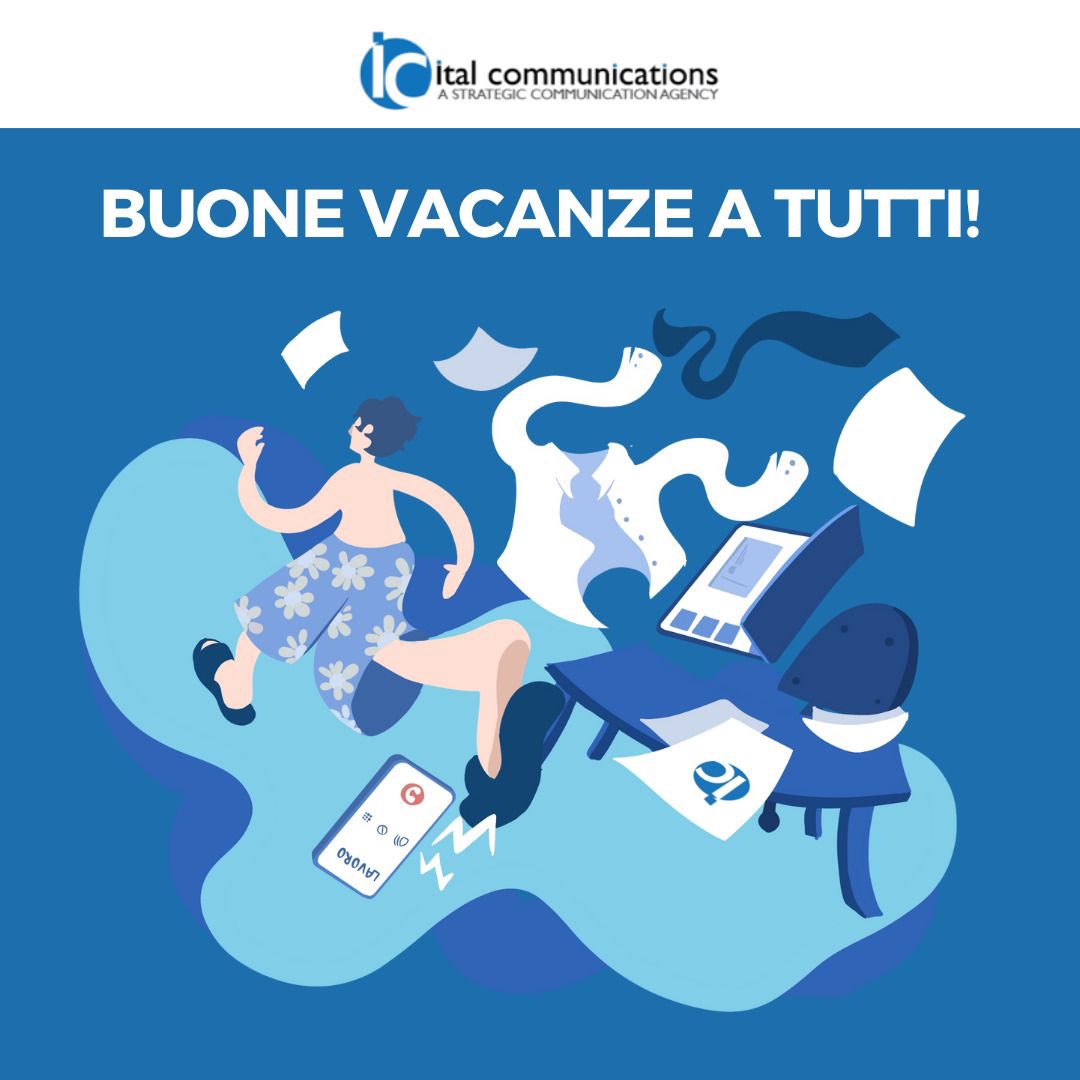 ItalCom_'s tweet photo. ☀️ Buone Vacanze da noi di ItalCommunications! ☀️

L’estate è il momento perfetto per ricaricare le energie e trovare nuove ispirazioni. Auguriamo a tutti voi una pausa rigenerante! 

[#ItalCommunications]
#pressoffice #agenziadistampa #events
#buonevacanze #summerstop https://t.co/TWOfASa9KP