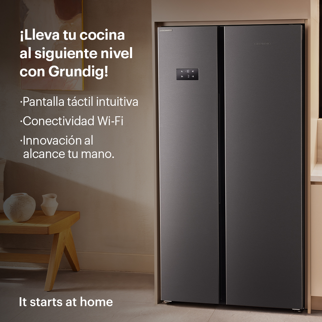 Los frigoríficos con pantalla táctil de Grundig no solo mantienen tus alimentos frescos, sino que también te ofrecen:
❄️Control avanzado de temperatura
📦Gestión inteligente del inventario
📲 Conectividad Wi-Fi
Descubre más: bit.ly/4fxpUpF